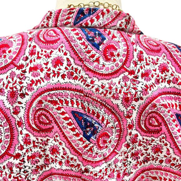 Alix of Bohemia NWT Rasha Medium Blazer - Paisley Puff Sleeve Women's Jacket Med - Picture 9 of 12